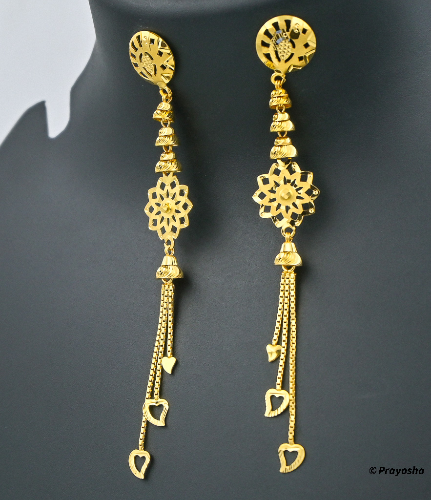 22 carat gold Fancy Latkan Earrings_030 - Prayosha